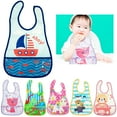 thumbnail image 5 of 2 Pc Waterproof Burp Cloth Baby Bib Pocket Catcher Infant Feeding Apron Toddler, 5 of 5