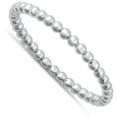 thumbnail image 4 of CHOOSE YOUR COLOR Thin Stacking Dot Bead Wholesale Ring .925 Sterling Silver Band Jewelry Female Size 4, 4 of 4