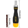 thumbnail image 2 of Juego de puntas de destornillador con mango de trinquete magnético en miniatura, kit de herramientas magnéticas con mango antideslizante, 2 of 5