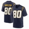 thumbnail image 1 of Camiseta de fútbol americano alternativa retirada de #80 Kellen Winslow azul marino - S, 1 of 2