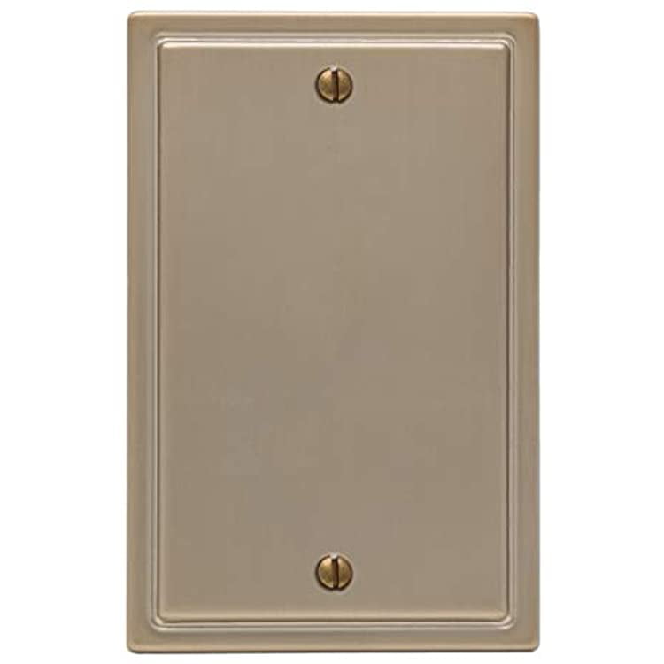 Amerelle 148BBZ Moderne Wallplate 1 Blank Steel Brushed Bronze 1-Pack