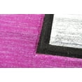thumbnail image 4 of Premium 3D Hand Carved Thick Modern Contemporary Abstract Rug Design 3995 Purple Grey 2'7''x4', 4 of 11