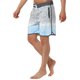 thumbnail image 5 of Pantalones cortos de playa impresos de verano con cordón de contraste INSPIRE CHIC para hombres Gris 32, 5 of 6