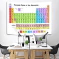 thumbnail image 2 of Periodic Table of Elements Tapestry for Classroom Bedroom, High School Chemistry Science Teaching Studying Classroom Decoration Tapestries, Student Teachers Chemistry Wall Hanging Poster,70x60inch, 2 of 4