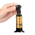 thumbnail image 3 of Juego de 3 tapones de vacío para vino, color gris, 3 of 5