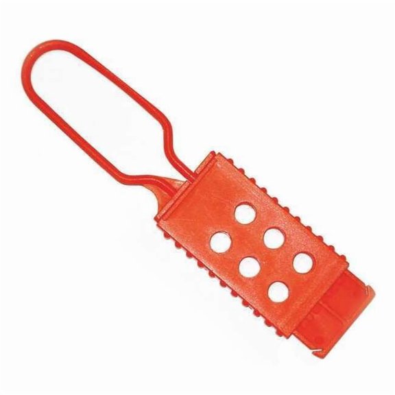 Brady Nylon Lockout Hasps, 0.378 in Dia. Shackle, 1w x 0.433d x 2.5h, Orange - 1 EA (262-99668)