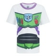 thumbnail image 5 of Disney Toy Story Buzz Lightyear Boys’ T-Shirt and Shorts Set for Toddler and Little Kids - White/Black, 5 of 5