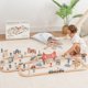 thumbnail image 1 of Circuito de tren de madera Comfy Cubs de 100 piezas para niños pequeños, 1 of 8