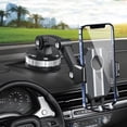 thumbnail image 3 of Soporte Universal para Teléfono de Coche para Salpicadero y Parabrisas Soporte de Escritorio para iPhone, Samsung, Moto, Huawei, Nokia, LG, Smartphones Negro Gris, 3 of 5