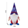 thumbnail image 3 of Ranliy Faceless Patriotic Gnome for 4Th of July Decor - Red White Blue Holiday Ambiance, Indoor/Outdoor Ornament, Memorial Day & Veterans Day Gift, Desk & Shelf Decor, 9"-13" Inch, 3 of 8