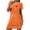 Orange, variant on WREESH Womens Nightgown Basic Plus Size Short Sleepshirts for Comfortable Sleepwear and Loungewear Black