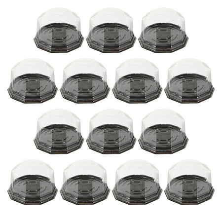

100Pcs Disposable Cake Containers Carriers Moon Cake Holder Display Containers