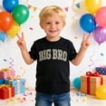 thumbnail image 4 of Bobifish Little Boys Performance Tee Trendy Short Sleeve Crew Neck Letter Print Kids Crewneck T-Shirt Summer Casual Wear Novelty Tops, 4 of 5