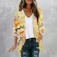 thumbnail image 2 of ZQUUVOU Women's Shirts Long Sleeve Printed Casual Cardigan Blouse with Pocket (Multicolor,L), 2 of 5
