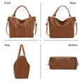 thumbnail image 6 of FALAN MULE Crossbody Bags for Women Trendy Vegan Leather Hobo Handbags With Adjustable Strap Shoulder Bucket Bags, 6 of 8