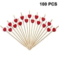 thumbnail image 1 of Cocktail Picks, Wooden Toothpicks Cocktail Sticks, Handmade Sticks Appetizer Toothpicks for Party AppetizersStyle 3, 1 of 6
