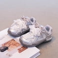 thumbnail image 4 of Girls Flat Sandal Glitter Mary Jane Princess Shoes Sequin Party Wedding Shoes Toddlers Kids Ballet Dress Shoes Birthday Prom Cosplay Dance Shoes Silver 10, 4 of 7