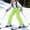 Green, variant on Unisex Snow Ski Pants Insulated Waterproof Winter Outdoor Snowboard Bibs Ski Pants with Adjustable Suspenders