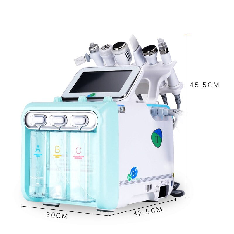  Pro 6 In1 Hydra Dermabrasion Aqua Peel Clean Skin Care Bio Light Rf 