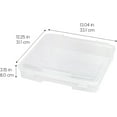 thumbnail image 2 of IRIS USA Board Game Storage Craft Organizer Box with Snap-Tight Latch Lid, Plastic Case Bin for Puzzles, Magazines, Hobbies, Art Supplies, 2Pk, 2 of 8