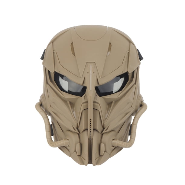 Eigraketly Máscaras de de Paintball, cubierta facial, protección para la cabeza, protección de seguridad, reducción de impacto, disfraz de pieza Color de barro Eigraketly OD022440-03B