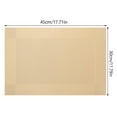 thumbnail image 2 of RUNROTOO 4Pcs Heat Resistant PVC Table Mat for Dining Table Golden Color Modern Practical, 2 of 8