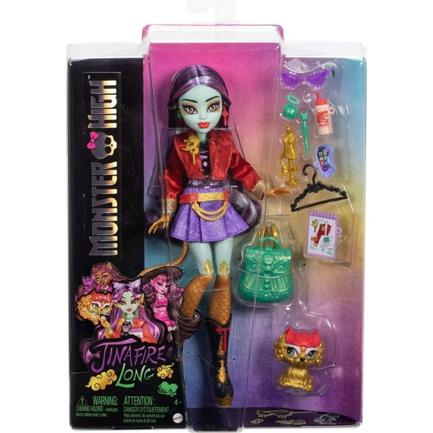 Monster High Jinafire Long Fashion Doll with Pet Dog Cloudy “Yun