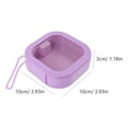 thumbnail image 2 of DRAFIDEEP 2Pcs Travel Jewelry Case Purple Plastic with Simple Design for Women, 2 of 8