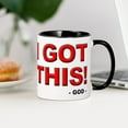 thumbnail image 3 of CafePress - I Got This Signed God Christian Mugs - 11 oz Ceramic Mug - Novelty Coffee Tea Cup, 3 of 4