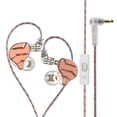 thumbnail image 1 of Cateissary Auriculares para teléfono con cable de 3,5 mm HiFi Universal Dynamic Auriculares para teléfono móvil Cable desmontable Auriculares Teléfono y Comunicación Oro rosa con micrófono, 1 of 6