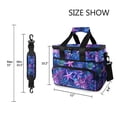thumbnail image 3 of FORMRS Insulated Cooler Bag 24 Cans Capacity Soft Leakproof Lunch Box with Side Pockets, Neon Pink Starfish, 3 of 7