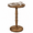 Walnut, variant on Artmeer Round Side Table for Small Spaces Solid Wood Top Pedestal Accent End Table Nightstand Drink Stand for Living Room Bedroom Office Corner, Brown