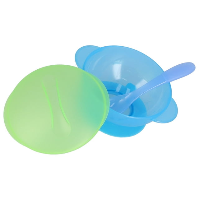 Baby Bowls, Tab Dust Cover Safe Baby Bowl With Lid And Spoon For Babies