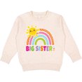 thumbnail image 2 of Inktastic Family Big Sister with Rainbow Toddler Sweatshirt, 2 of 4