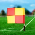 2 Pcs Flags Football Penalty Hand Signal Linesman Referee Soccer Drills