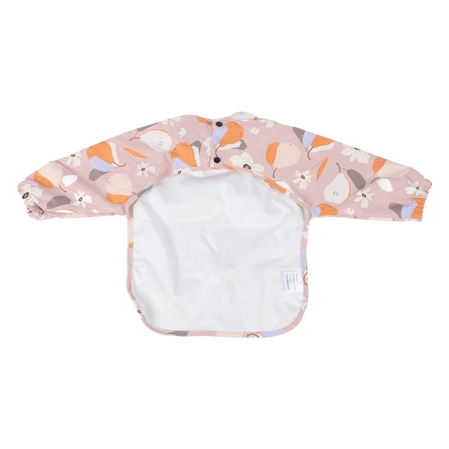 Babero con mangas impermeables para niones de 6 a 12 meses, pu loave de manga entera un prío de desorden con diseño de vestido inverso, tamamo Ajustable, liviano y portátil,