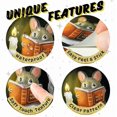 thumbnail image 5 of (Mussel Reading Book) Mussel Reading Book, Wall Decor Sticker Decal, Children's Room, Classroom, Home, Bedroom, Bookshelf, Book Lover, 5 of 5