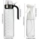 thumbnail image 2 of Botellas dispensadoras de aceite de oliva, 2 unidades, 450 ml, recipiente para condimentos con tapa automática y 1 pulverizador de aceite de 7 oz, juego de dispensador de aceite vegetal, 2 of 8