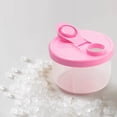 thumbnail image 5 of Milk Powder Dispensers,Formula Dispenser On The Go, Non-Spill Rotating Three-Compartment Formula Container to Go, Milk Powder Snack Container for Travel, Pink, 5 of 5