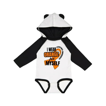 

Inktastic I Wear Orange For Myself Leukemia Awareness Gift Baby Boy or Baby Girl Long Sleeve Bodysuit