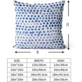 thumbnail image 3 of Polka Dot Pillow Covers Set of 2 Sky Blue Cream Throw Pillows 20x20 in Outdoor Boho Design Brush Strokes Decorative Pillowcase Square Cushion Cover Linen Pillow Case for Home Sofa Couch Bed, 3 of 6