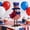 A, variant on Patriotic Uncle Sam Bird Plush Ornament (20cm) – Red White Blue Cute Bird Decor for 4th of July & Independence Day