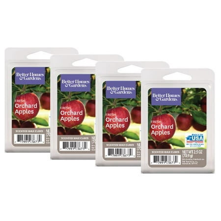 Adirondack Apples - Better Homes & Gardens 2.5 oz Fresh Orchard Apples Scented Wax Melts, 4-Pack