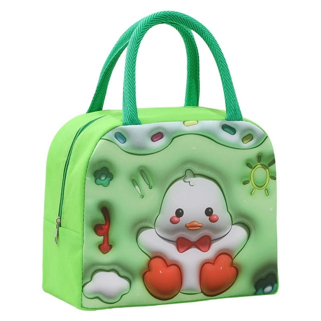 Boovnll Boîte à Lunch pour Femmes, Isolation et Étanche, Mignon Sac Bento pour Animaux de Compagnie pour Enfants avec Riz, Conservation Portable de la Fraîcheur, Bloc Réfrigérant, Papier D\'aluminium, Sac d'Isolation Épaissi, Boîte à Lunch, Boîte à Lunch pour Hommes