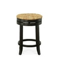thumbnail image 3 of Carolina Classics Irving 24" Swivel Rush Seat Counter Stool in Espresso, 3 of 5