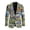 Art Horse Print, variant on Autumn Leaves Pattern Slim Fit Classic Fit Sport Coats, Single Button Polyester Blazers for Summer Business