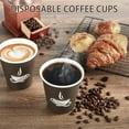 thumbnail image 4 of 400 Pack 8 oz Paper Cups, Brown Disposable Hot Coffee Cups for Party, Picnic, Travel, and Events, 4 of 14