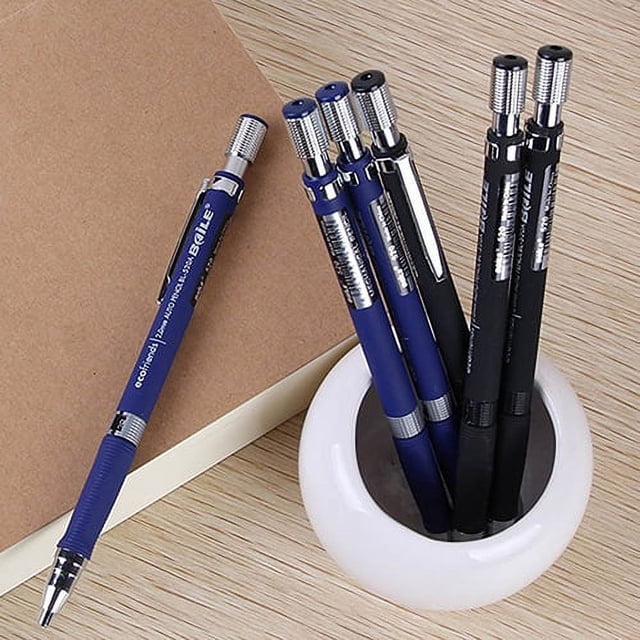 Musbetu 1Pc 2.0mm Black Lead Holder Drafting Drawing Study Stationery Mechanical Pencil