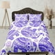 thumbnail image 1 of Juego de Funda Nórdica Elefante Morado Ropa de Cama Boho, Ropa de Cama Bohemia con, 1 of 4
