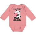thumbnail image 3 of Inktastic I Love My Mommy with Panda Illustration Boys or Girls Long Sleeve Baby Bodysuit, 3 of 5